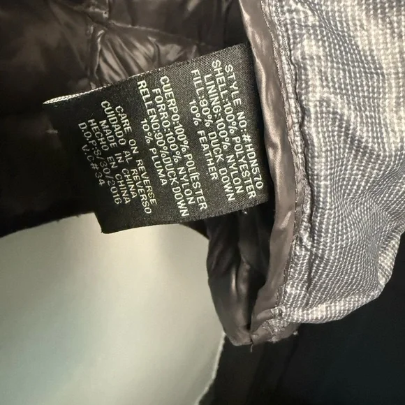 Hawke & Co Sport Light Gray Puffer Jacket | XL | Duck Down Fill - Picture 5 of 7